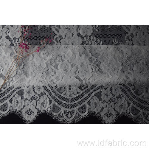 Fashion Design 100% Nylon Panel Lace Fabric